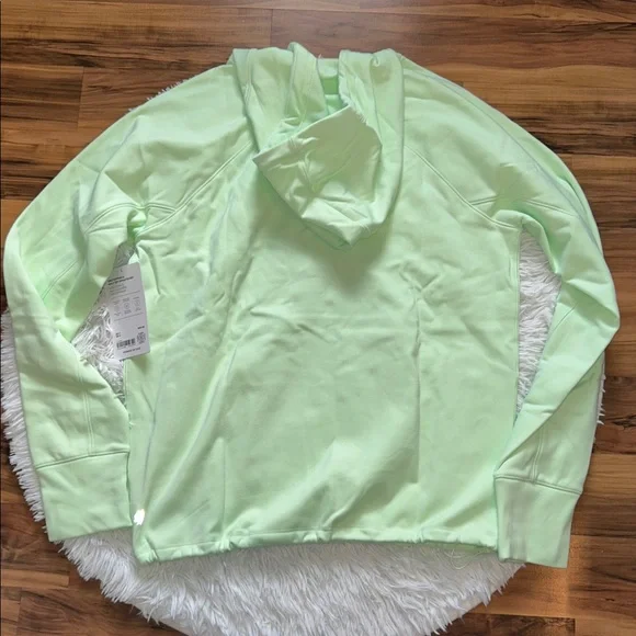 Athleta Unstoppable Fleece Lined Half Zip Sweatshirt Size Medium Mint Tint NEW